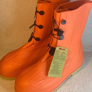 Tingley HazProof Orange Hazardous Chemical Steel Toe Work Boots Mens 11 USA